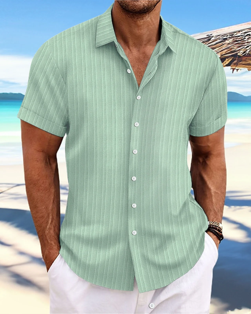 Camisa informal de manga corta