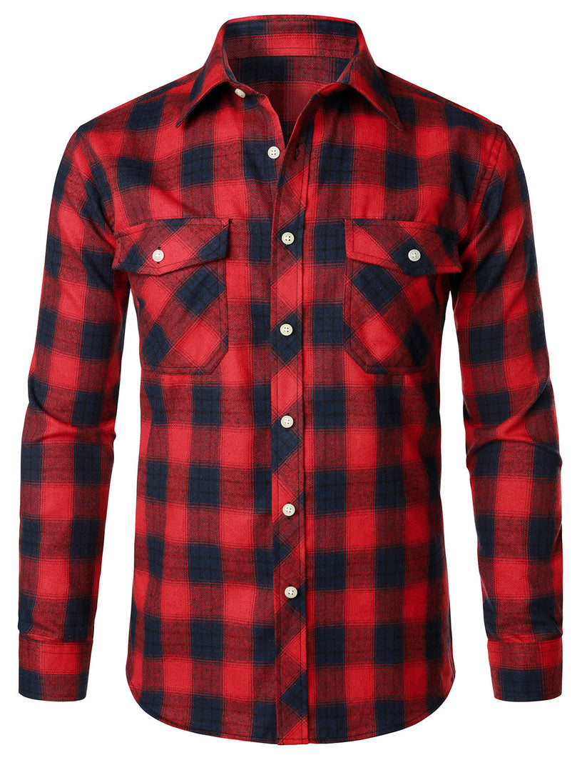 Camisa elegante a cuadros