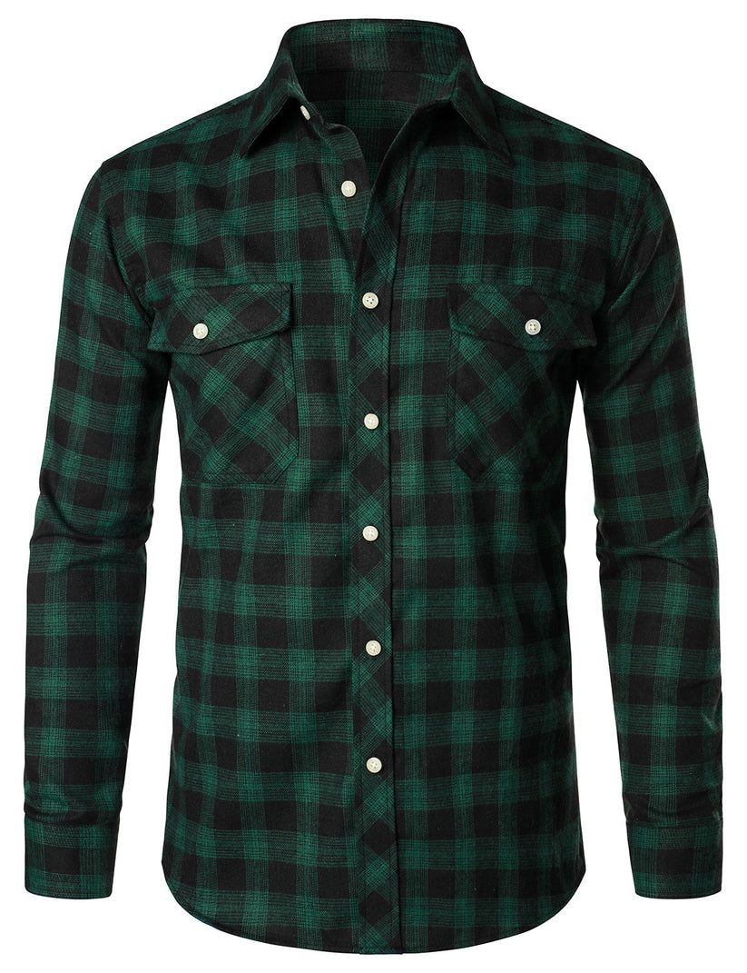 Camisa elegante a cuadros