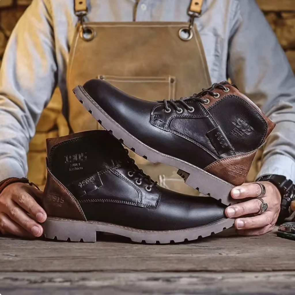 Botas vintage de cuero Bayard