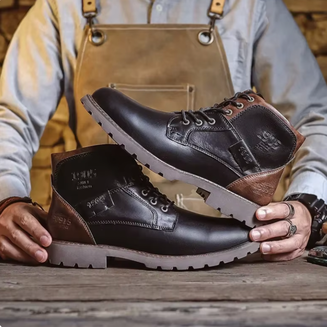 Botas vintage de cuero Bayard