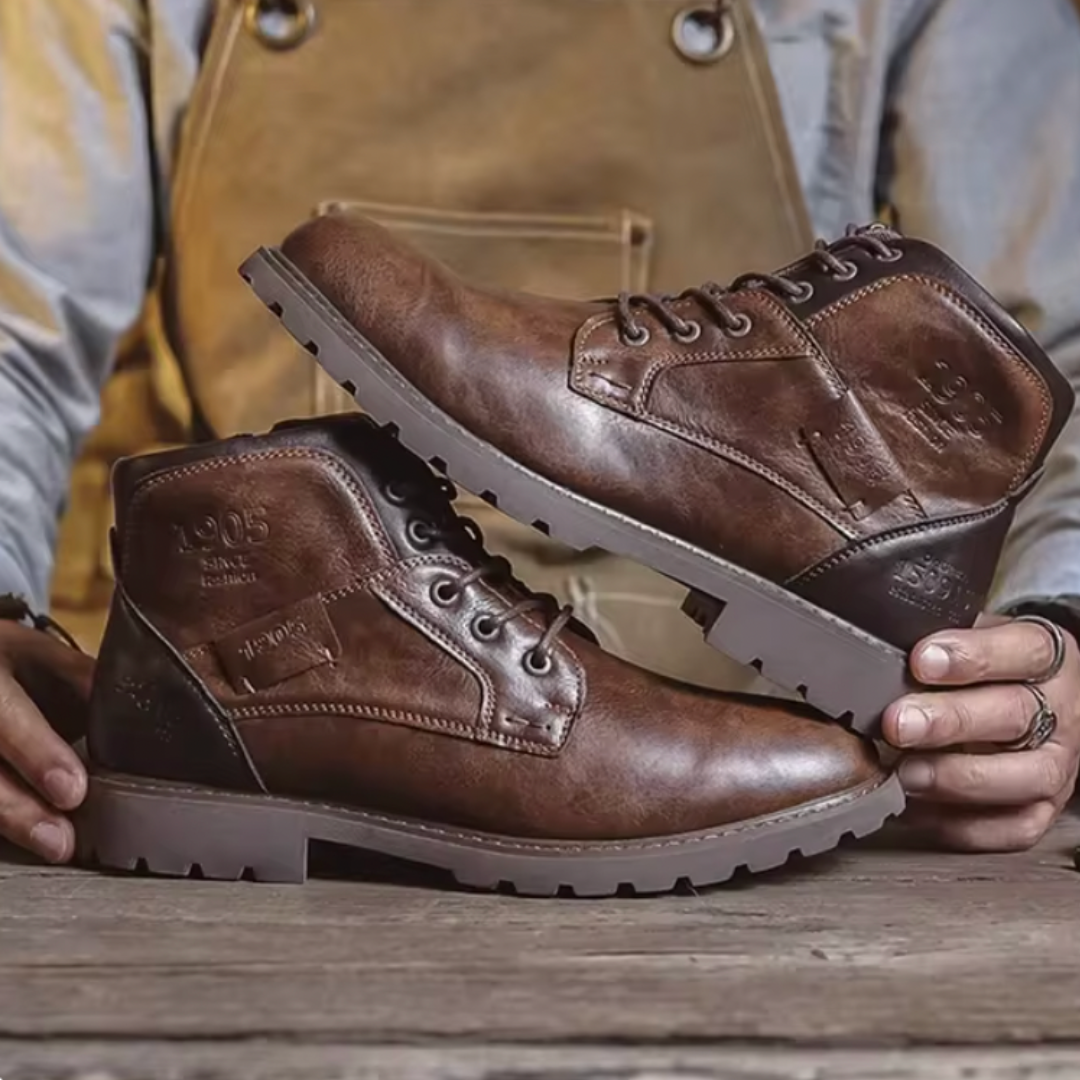 Botas vintage de cuero Bayard