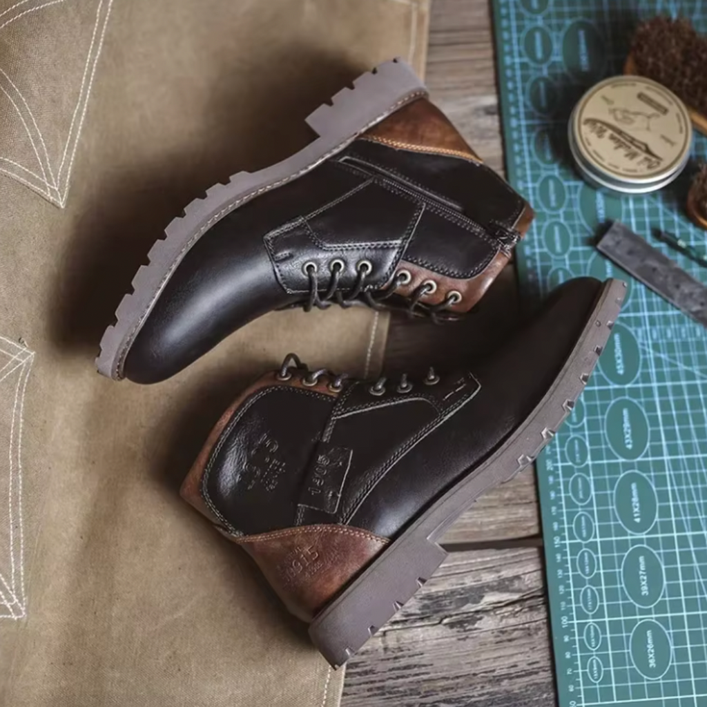 Botas vintage de cuero Bayard