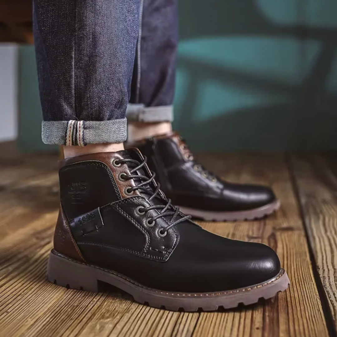 Botas vintage de cuero Bayard