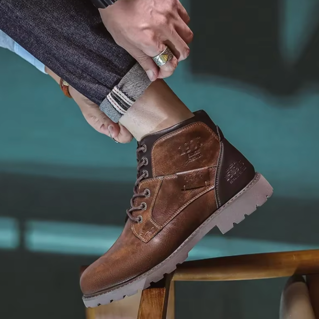 Botas vintage de cuero Bayard