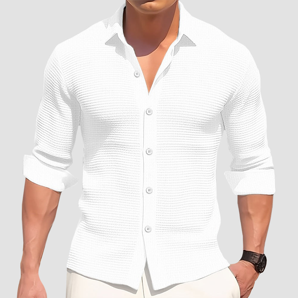 Camisa informal de algodón