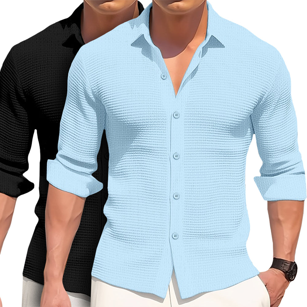 Camisa informal de algodón