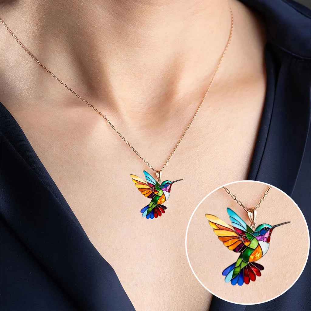 COLIBRÍ | Collar Multicolor con Brillo de Colibrí y Encanto Natural