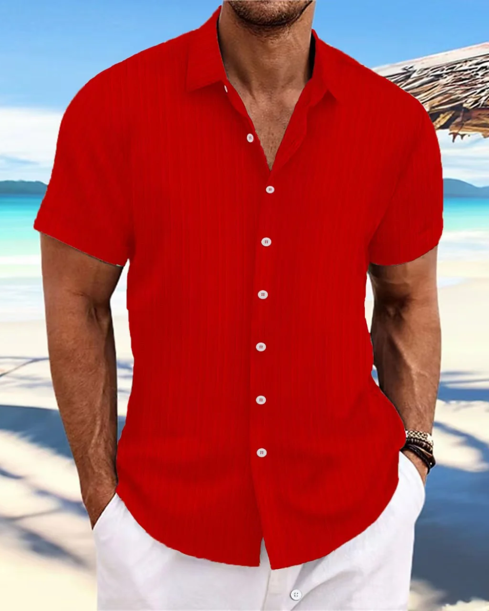Camisa informal de manga corta