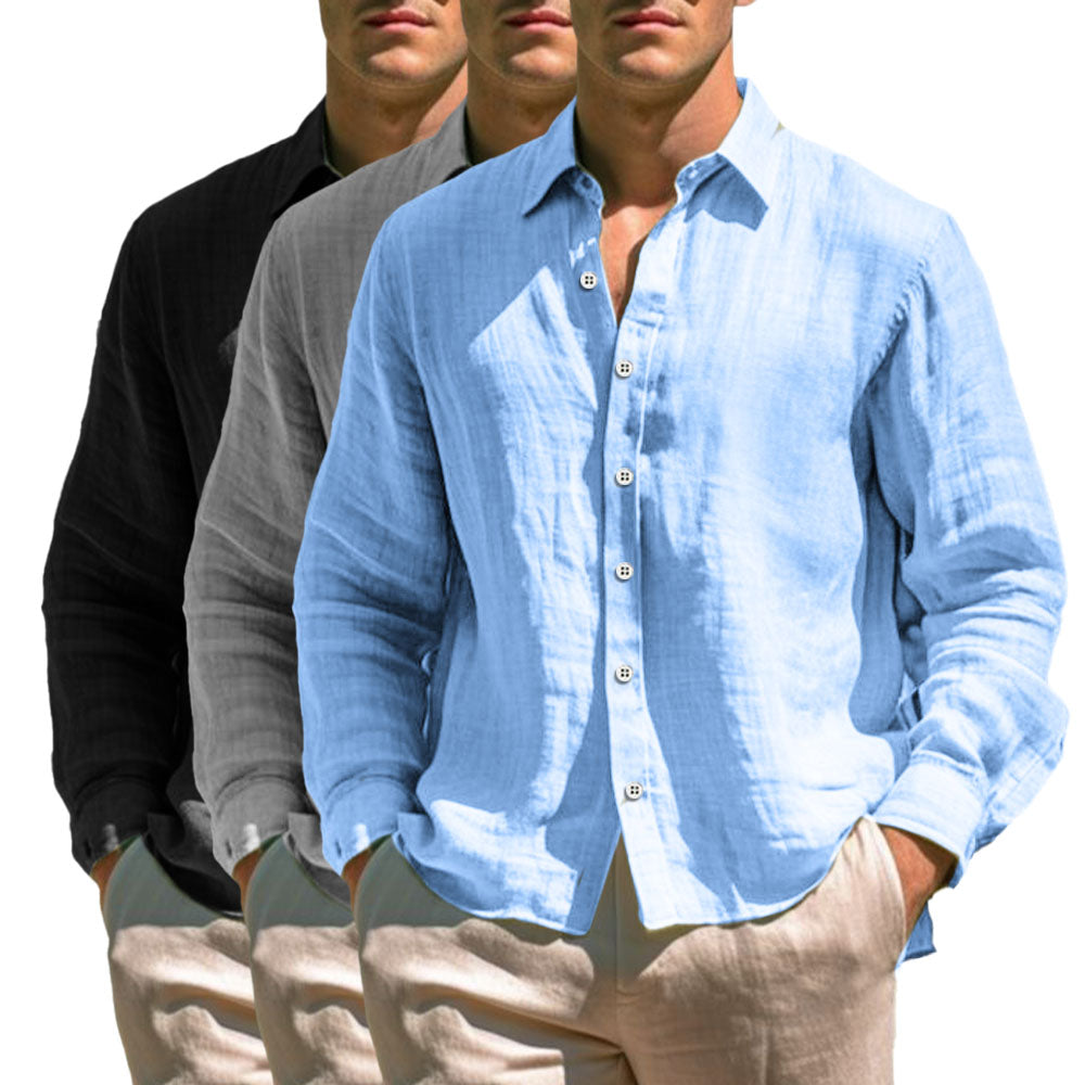 Camisa informal de lino