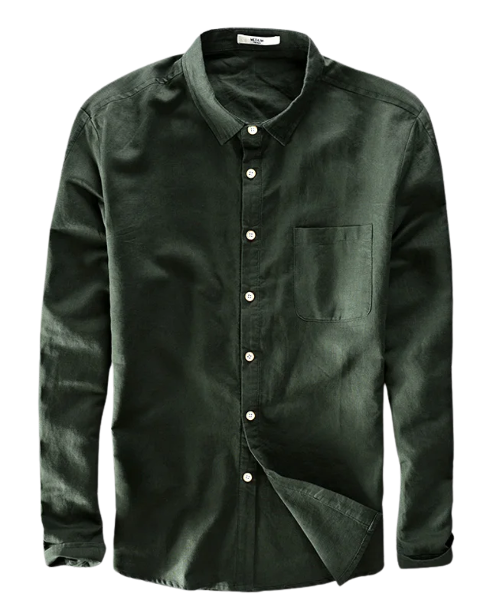 Camisa elegante de algodón y lino