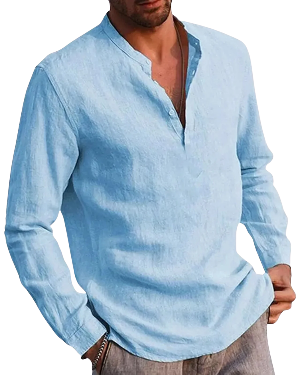 Camisa informal de lino
