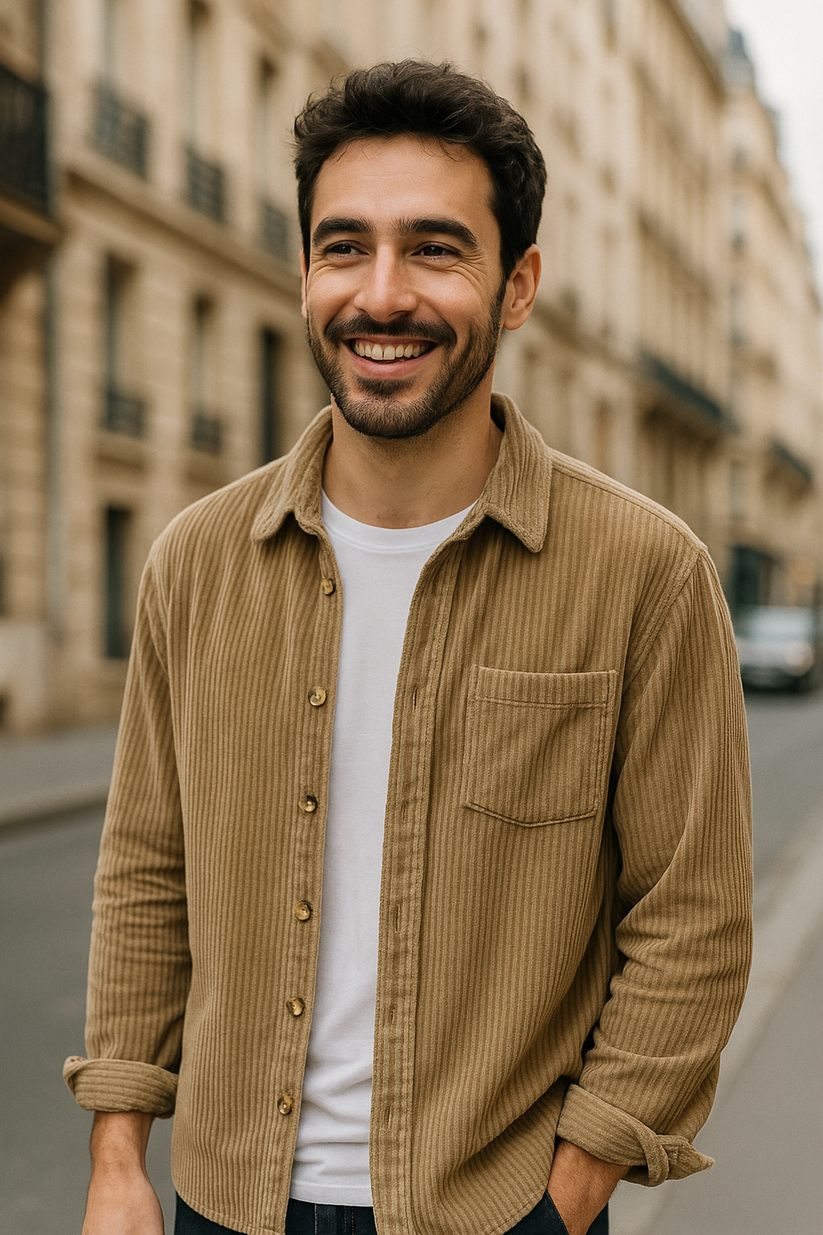 Camisa elegante de corte amplio
