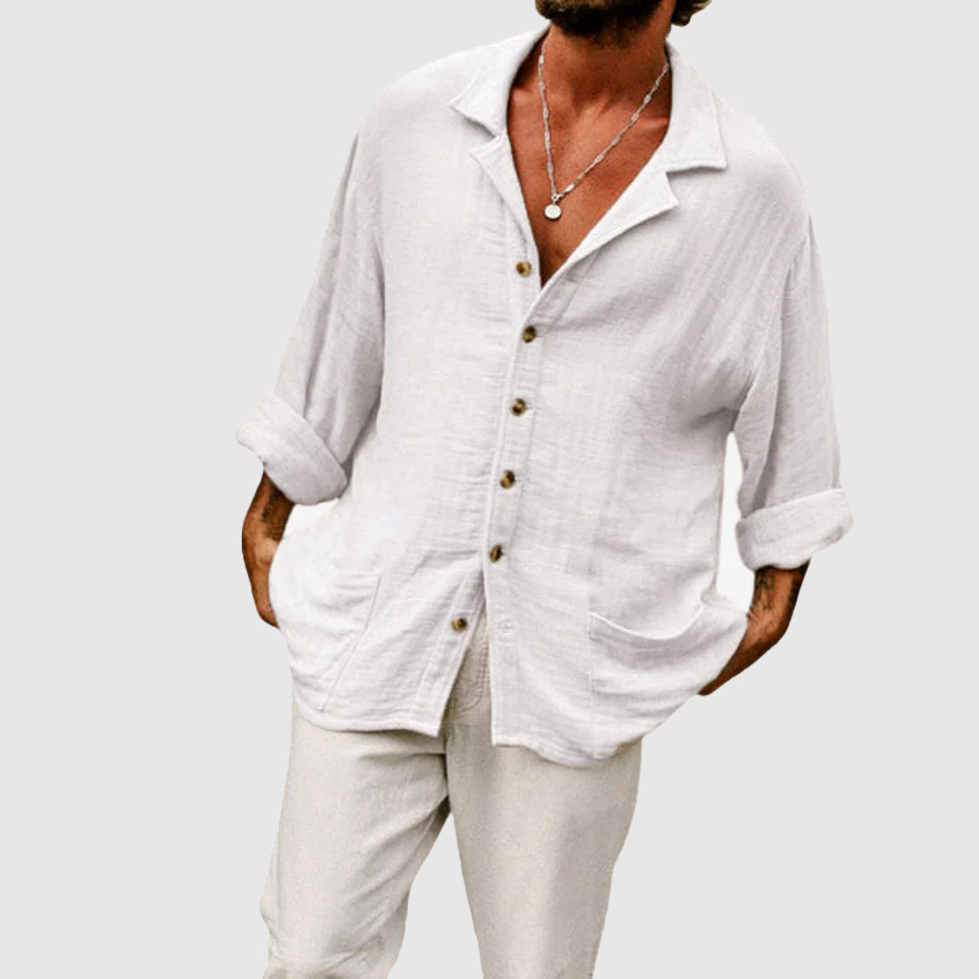 Camisa de lino «Palm Springs»