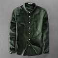 Camisa elegante de algodón y lino