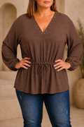 Blusa Aurora Marrón chocolate