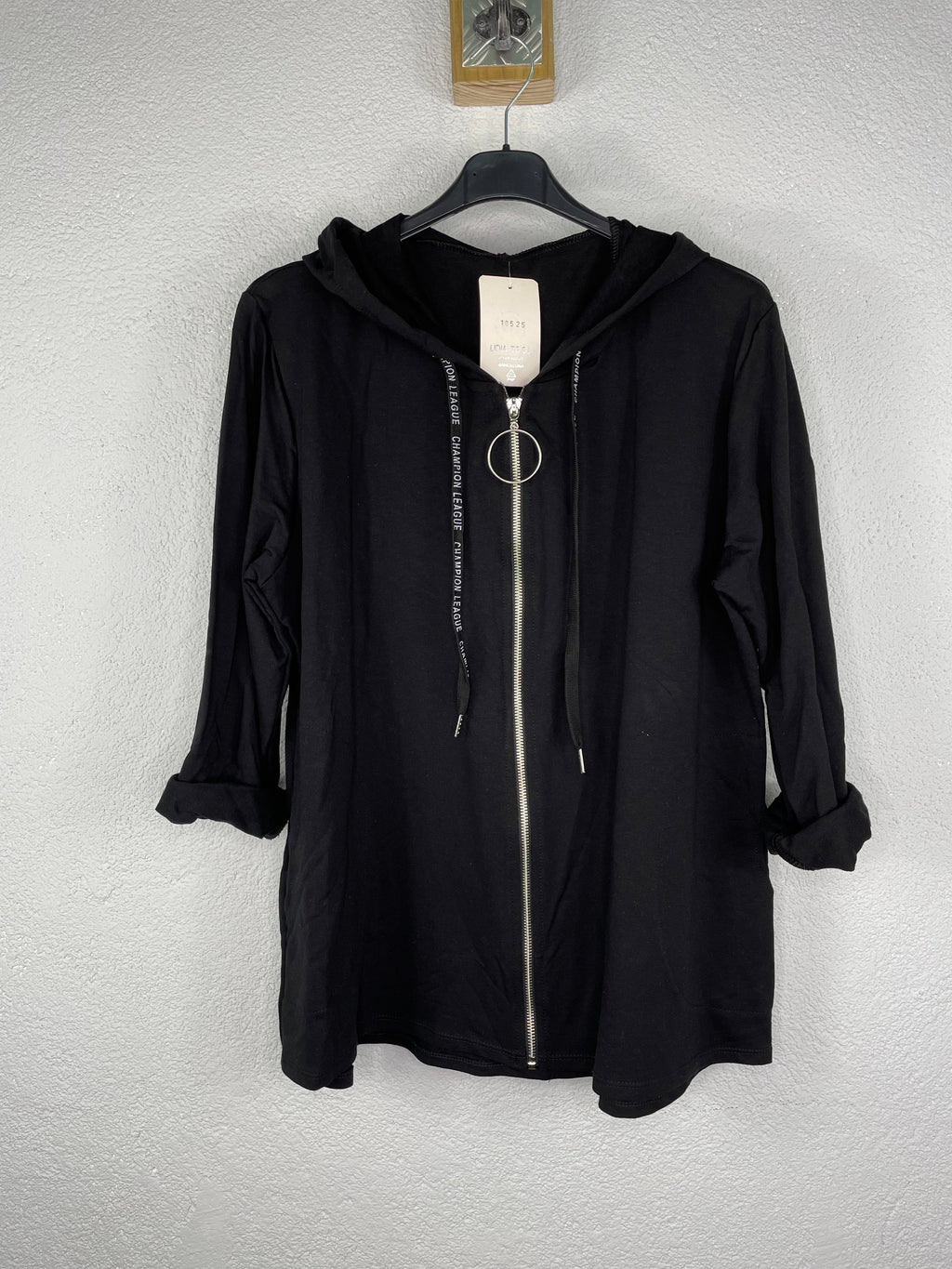 Sudadera Roma Negra M/L