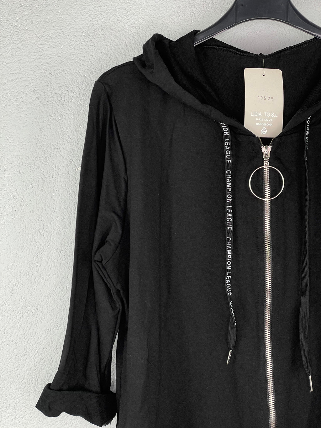 Sudadera Roma Negra M/L