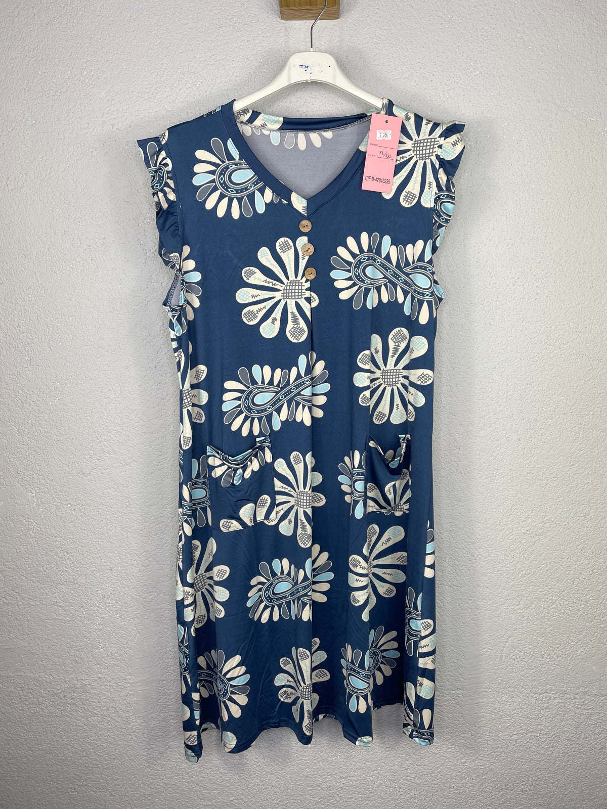 Vestido Paulina Azul tejano