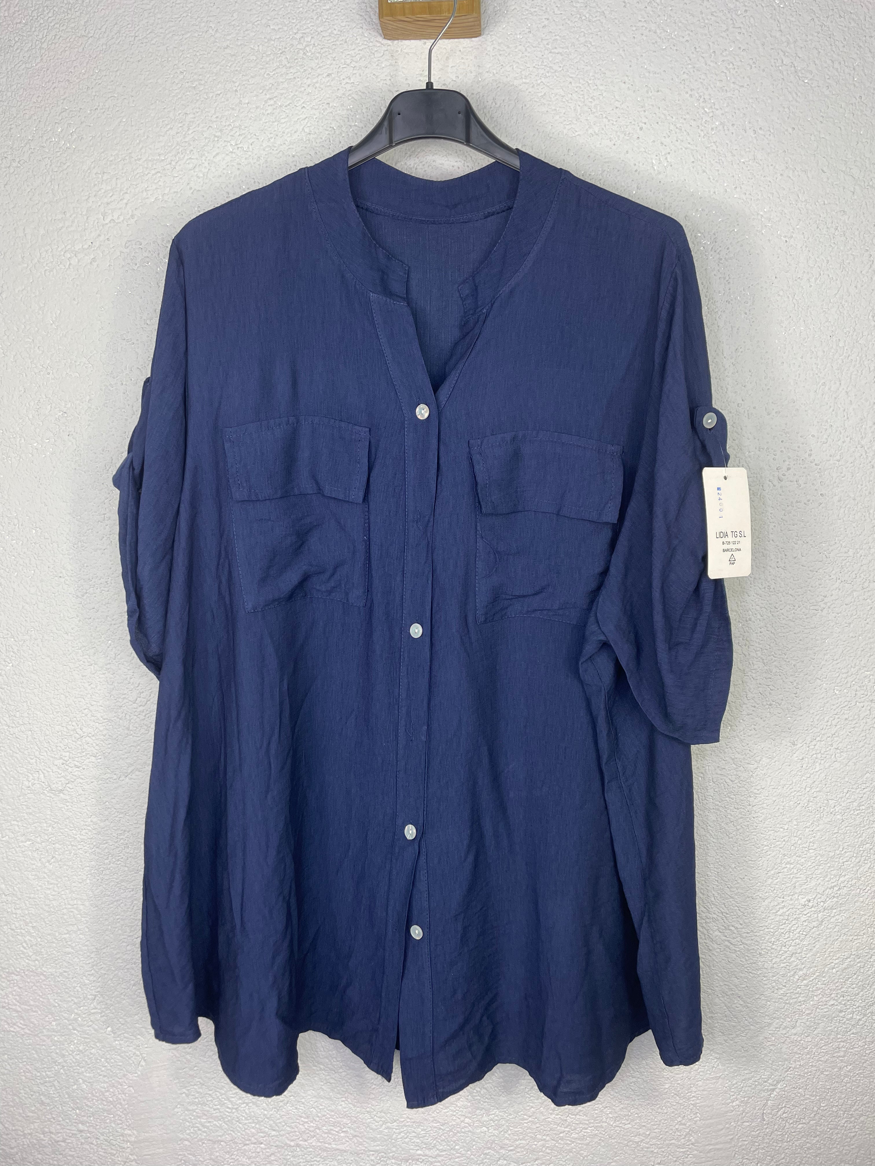 Camisa Colina Azul Marino PLUS