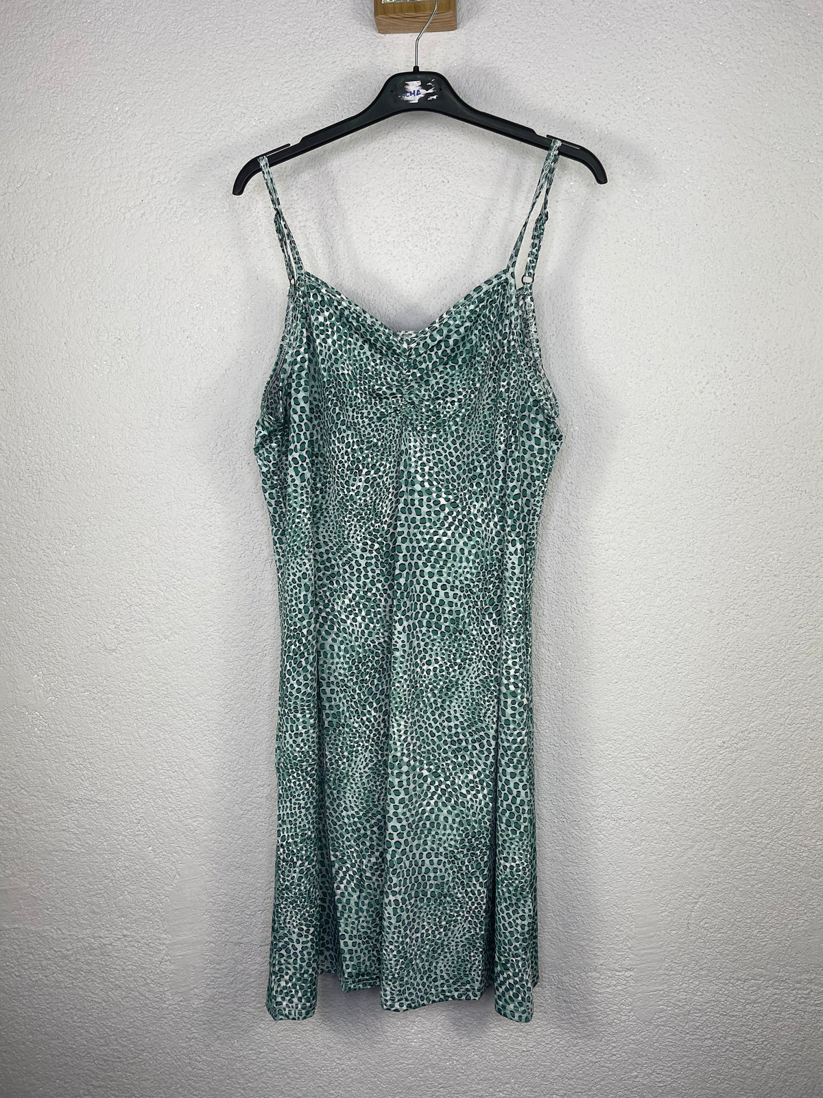 Vestido Gala Verde hoja
