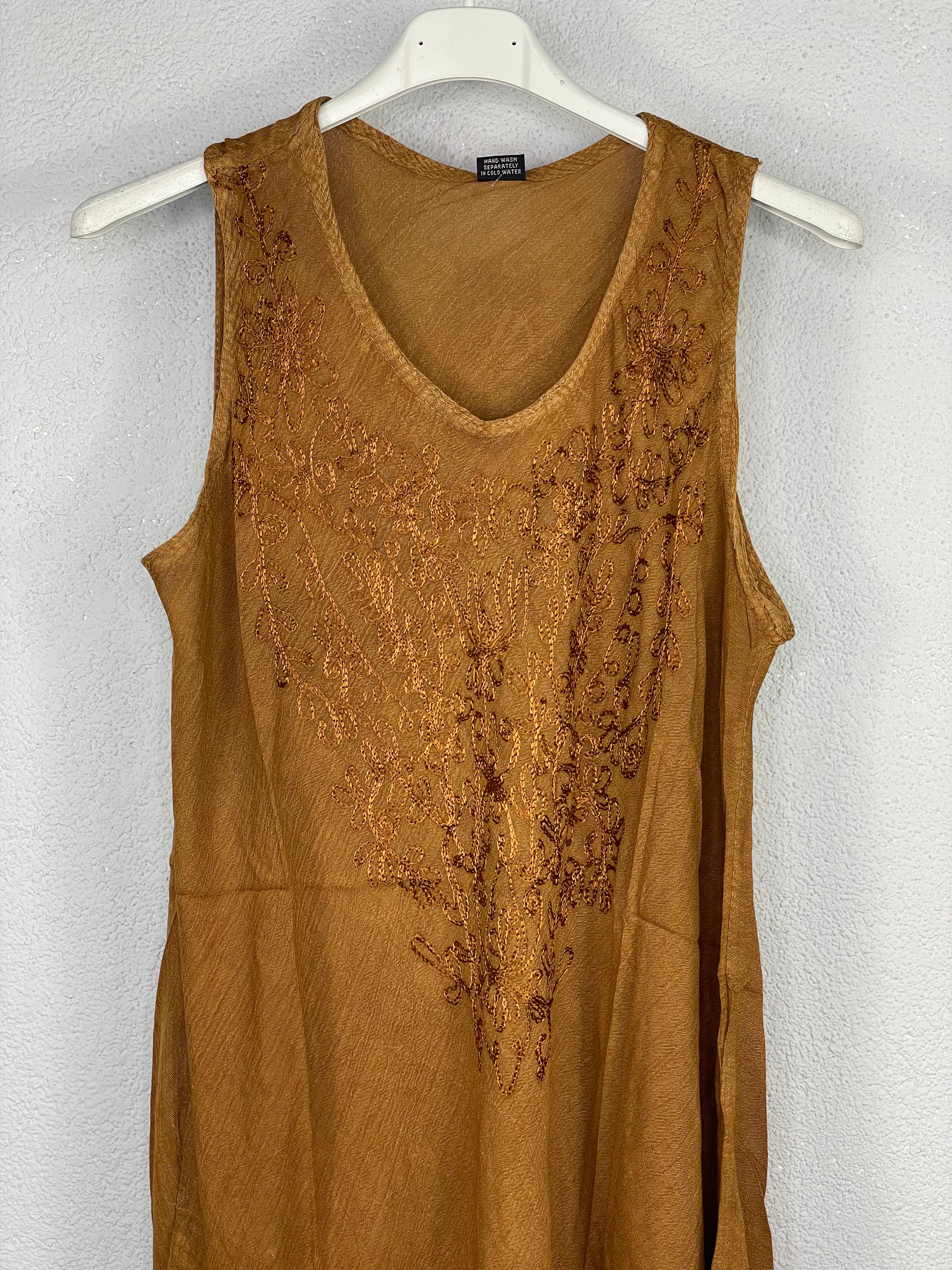 Vestido Yakarta Mostaza
