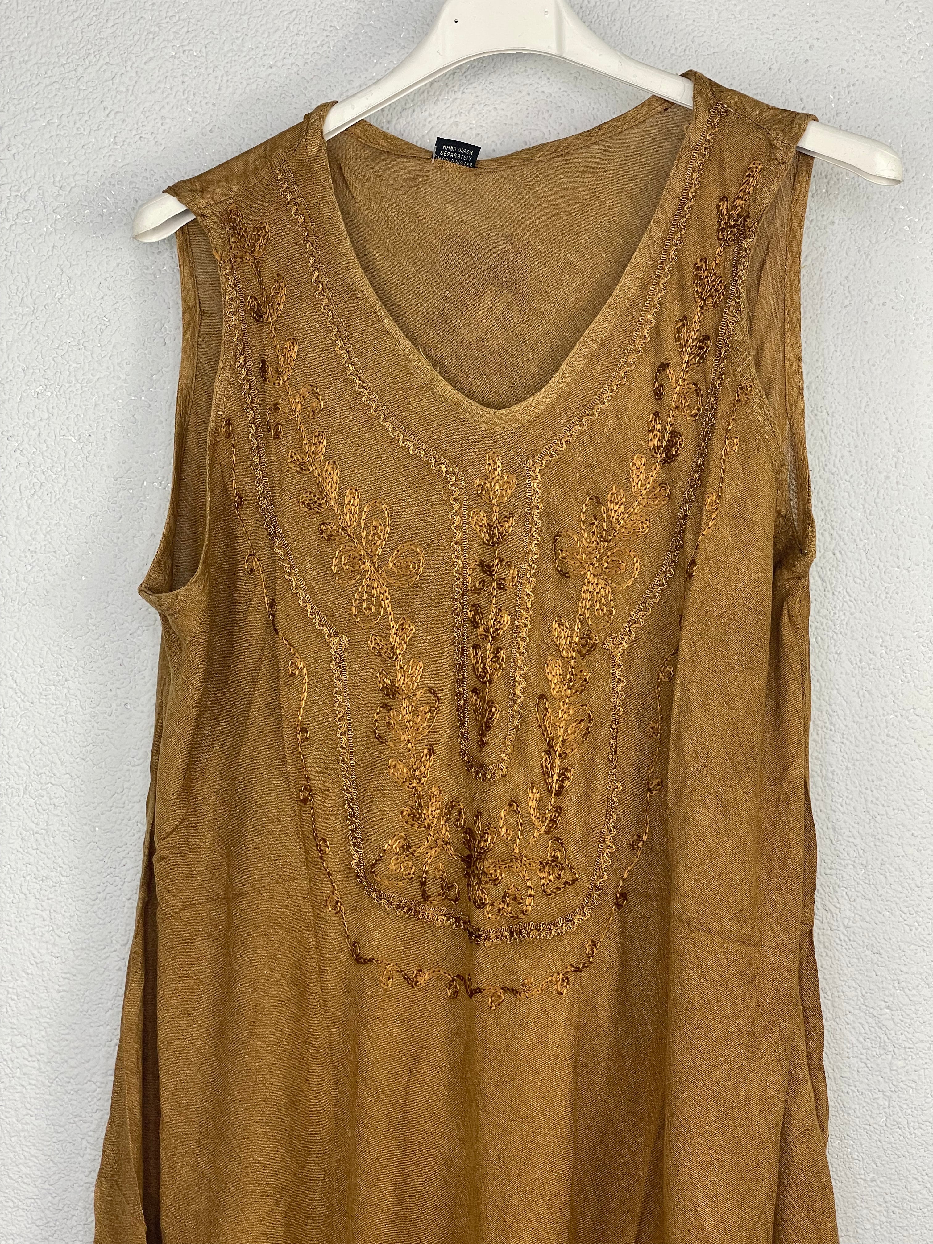 Vestido Sáhara Mostaza