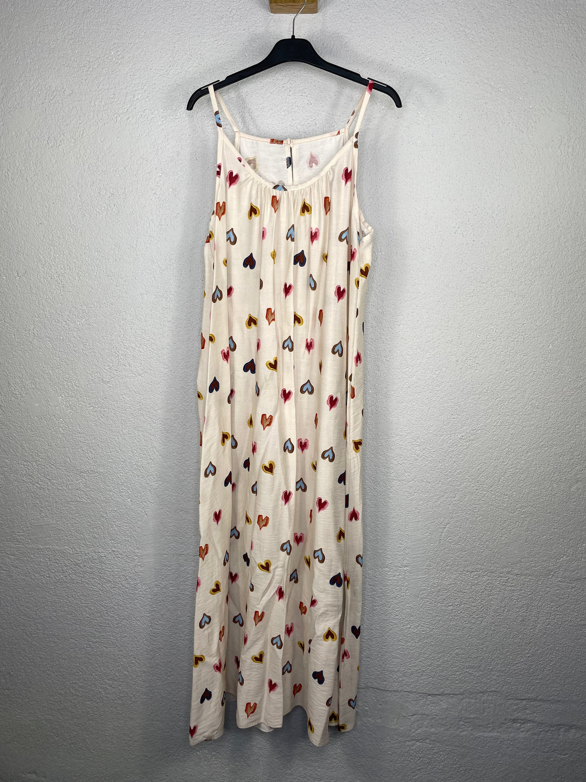 Vestido Corazones beige