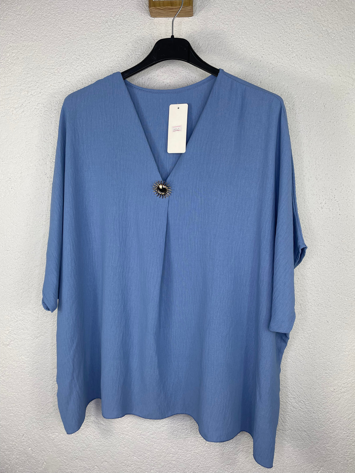 Blusa Morella Azul Tejano