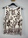 Blusa Palma Marrón Chocolate