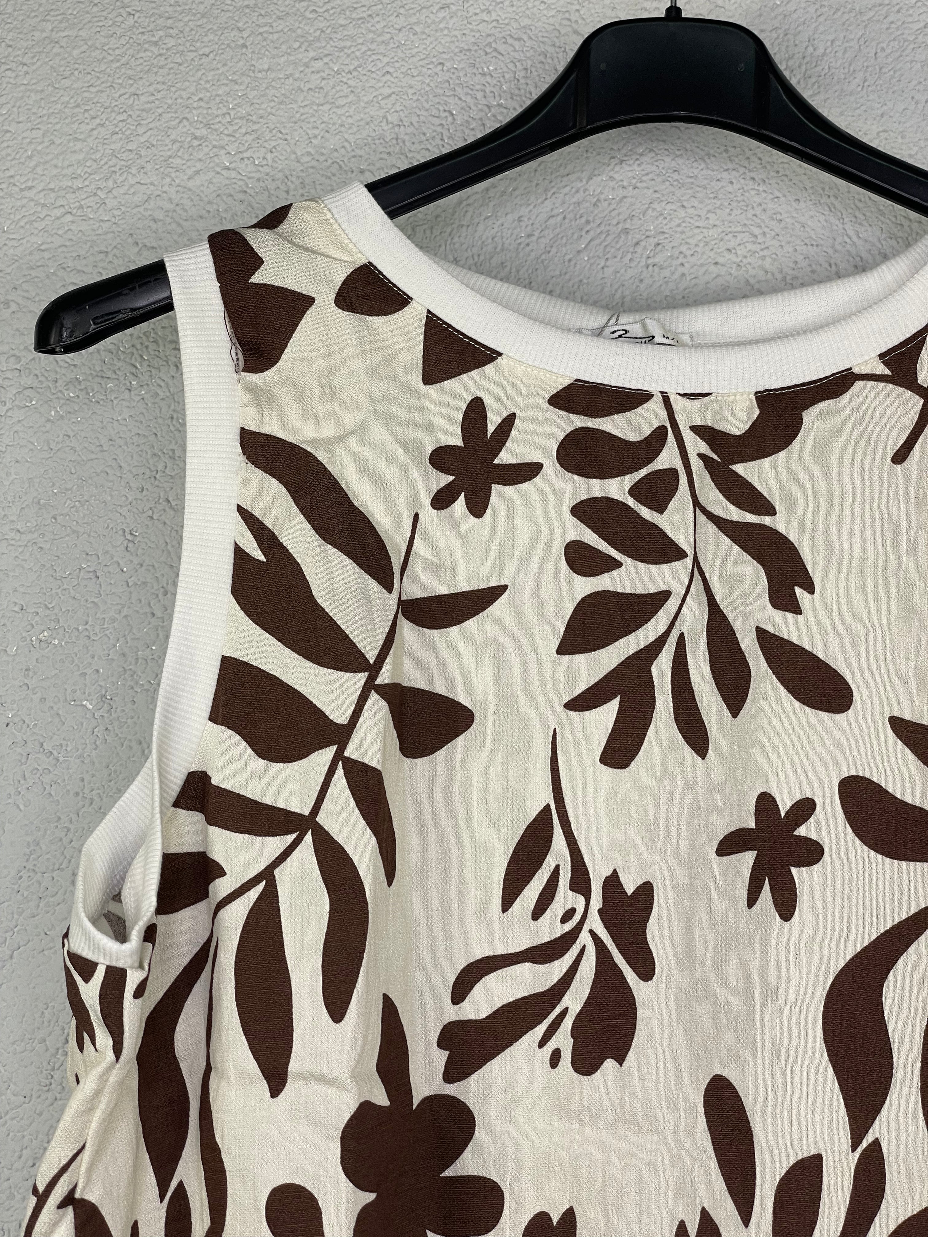 Blusa Palma Marrón Chocolate