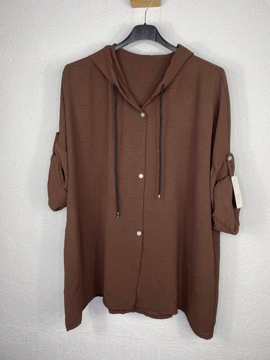 Camisa Murcia Marron Chocolate