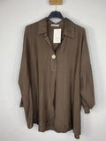 Blusa  Esencia Marrón chocolate