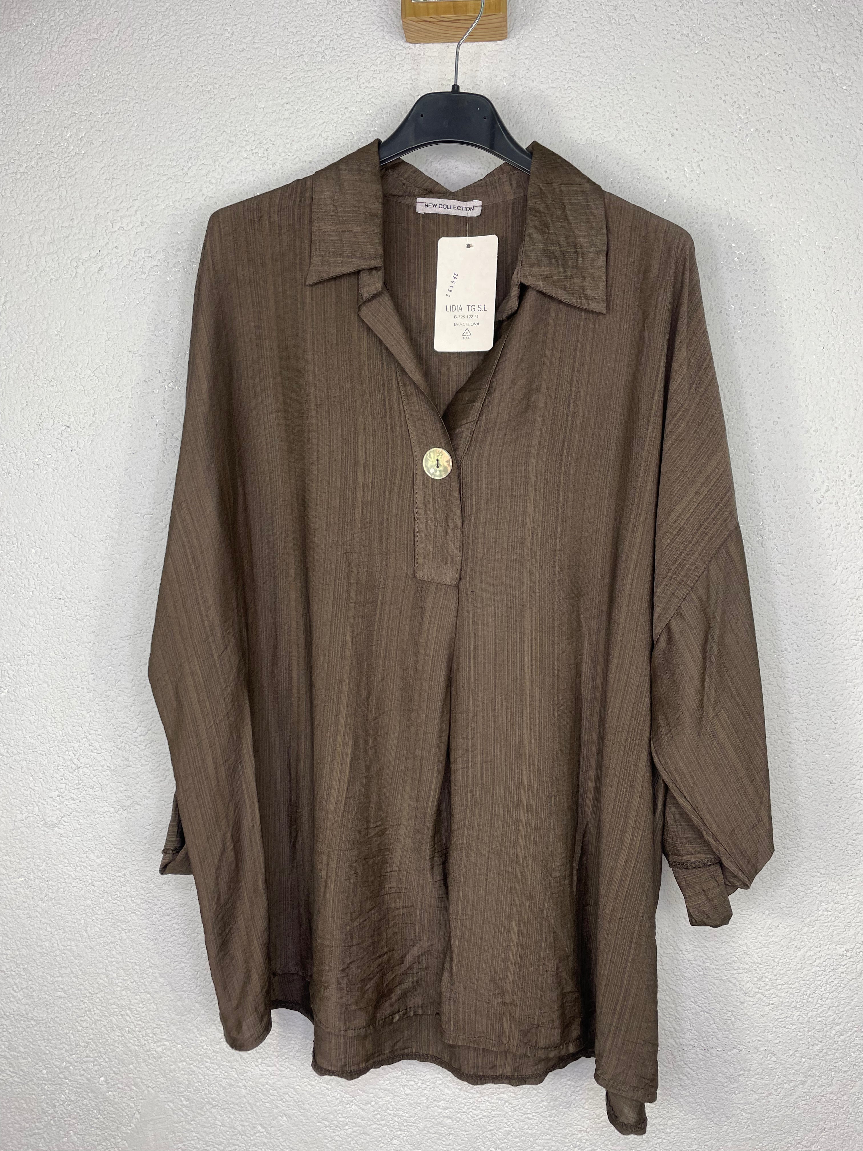 Blusa  Esencia Marrón chocolate