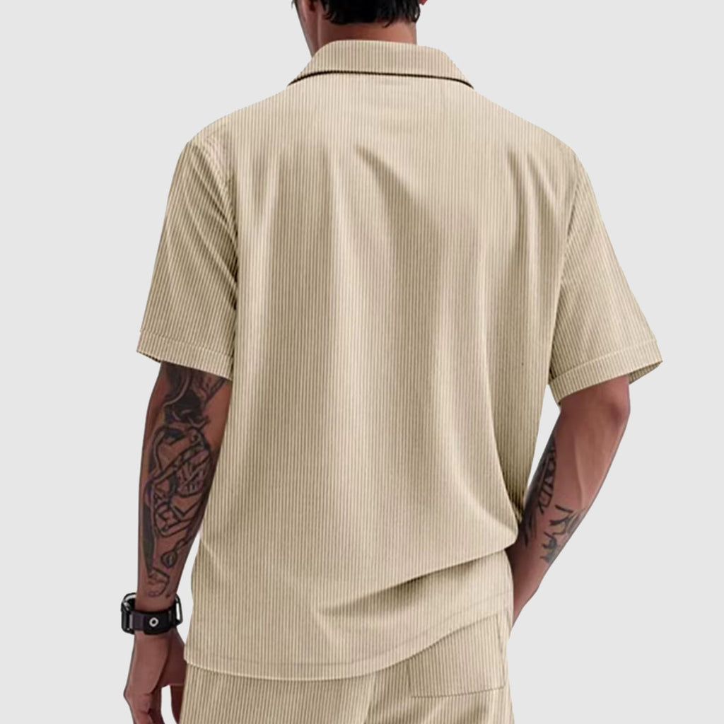 Camisa elegante de pana para hombre