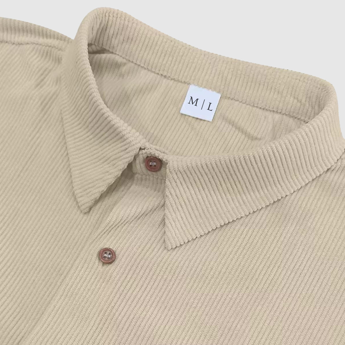 Camisa elegante de pana para hombre