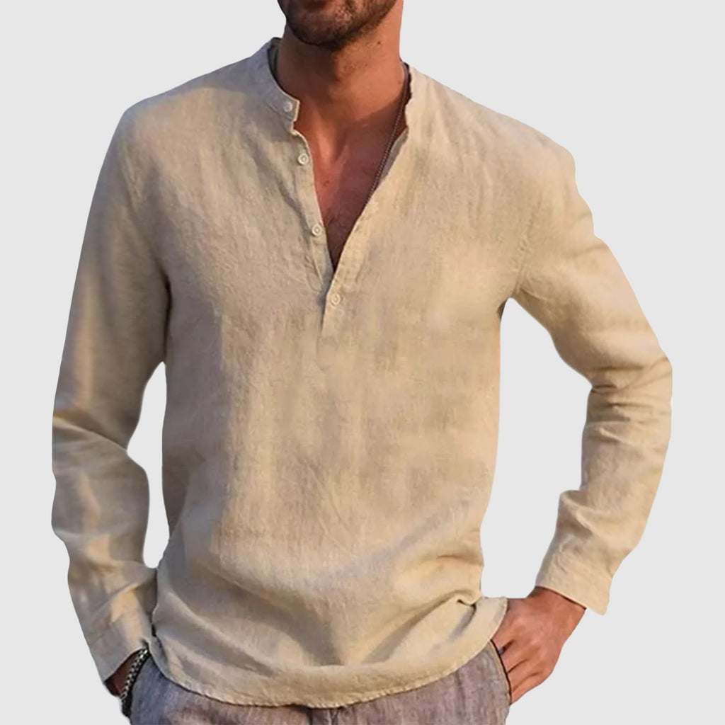 Camisa informal de lino