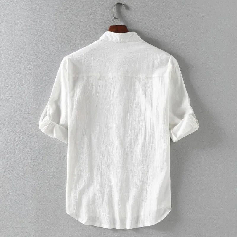 Camisa informal de lino