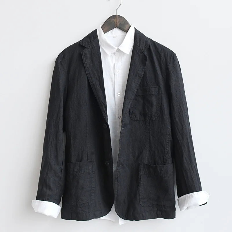 Elegante chaqueta de lino