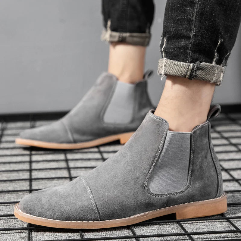 Botines elegantes de ante