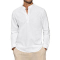 Elegante camiseta Henley de algodón