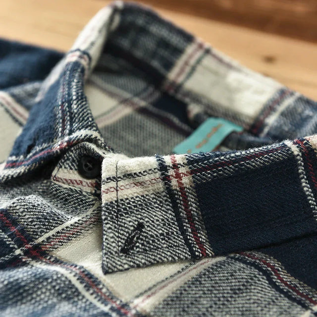 Camisa elegante a cuadros