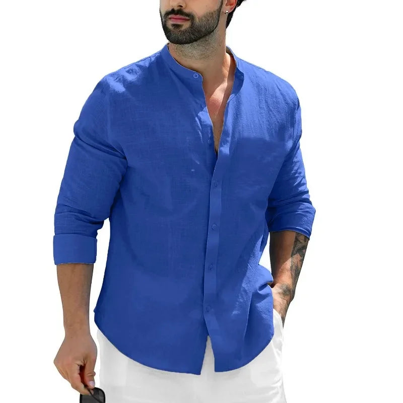 Camisa informal de lino