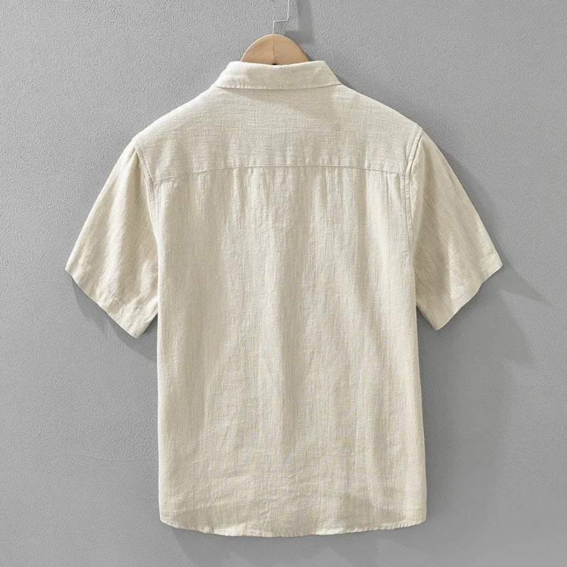 Camisa informal japonesa de lino