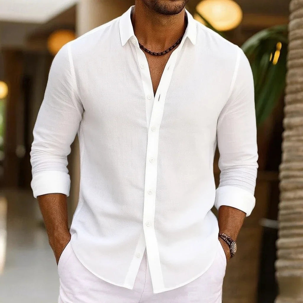 Camisa elegante de algodón