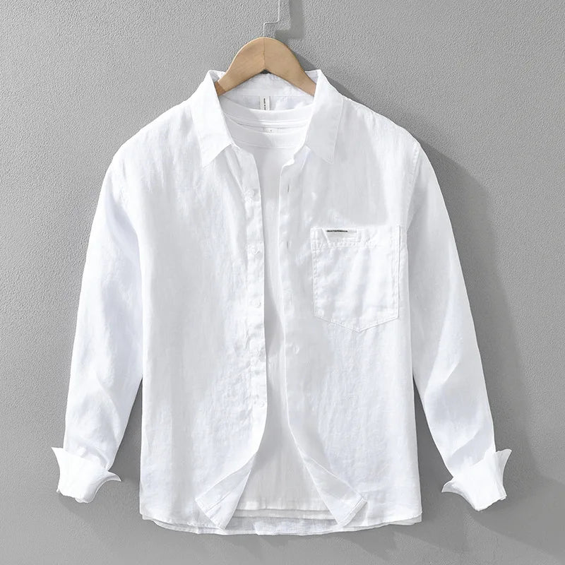Camisa informal de lino