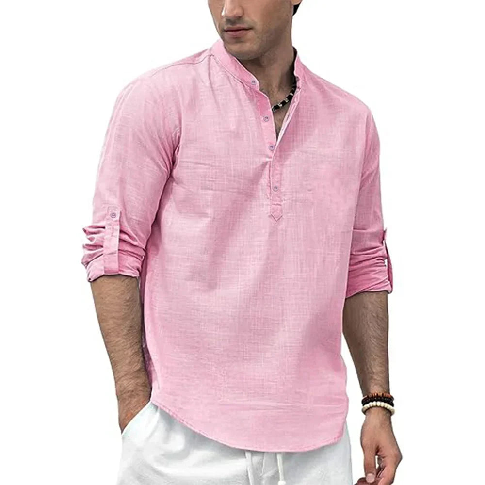 Camisa Henley informal