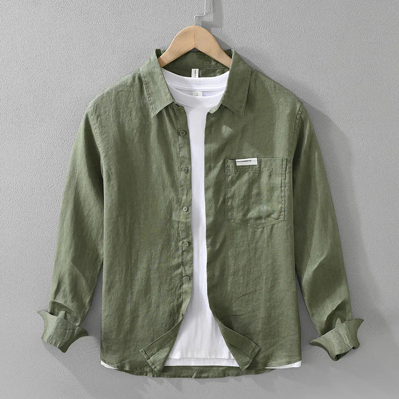Camisa informal de lino