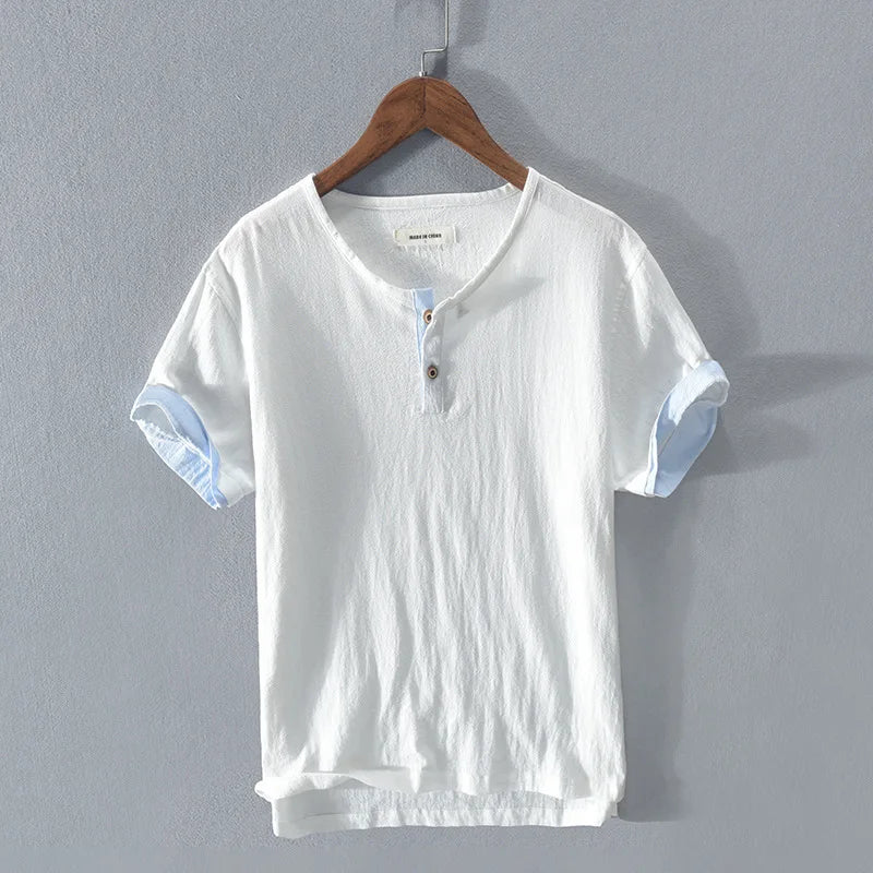 Camisa elegante de verano de algodón