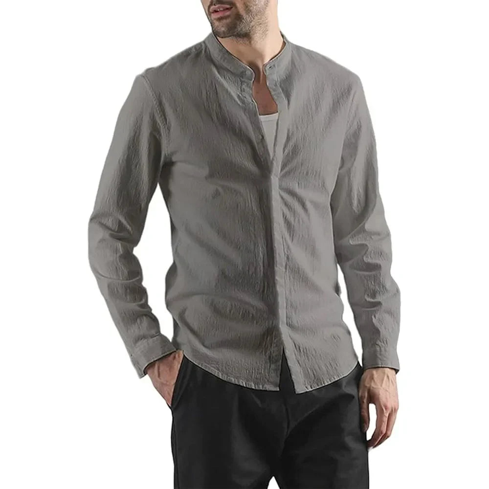 Camisa elegante y ligera de lino